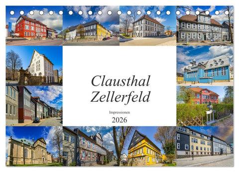 Clausthal Zellerfeld Impressionen (Tischkalender 2026 DIN A5 quer), CALVENDO Monatskalender