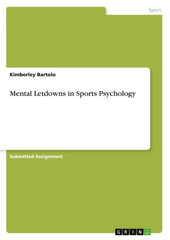 Mental Letdowns in Sports Psychology