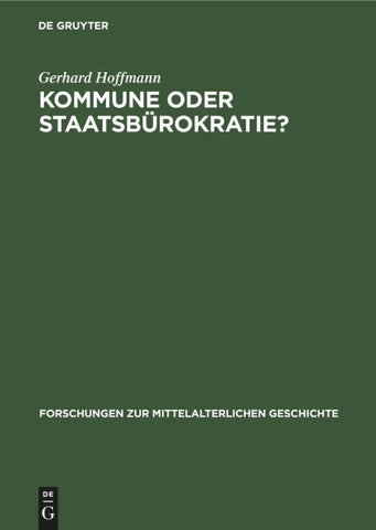 Kommune oder Staatsbürokratie?