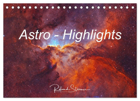 Astro - Highlights (Tischkalender 2027 DIN A5 quer), CALVENDO Monatskalender