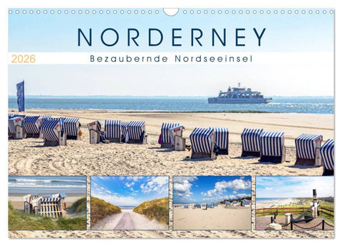 NORDERNEY Bezaubernde Nordseeinsel (Wandkalender 2026 DIN A3 quer), CALVENDO Monatskalender
