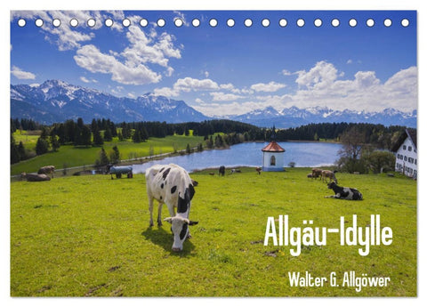 Allgäu-Idylle (Tischkalender 2026 DIN A5 quer), CALVENDO Monatskalender