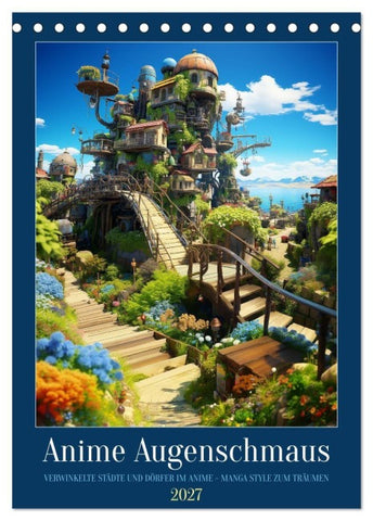 Anime Augenschmaus (Tischkalender 2027 DIN A5 hoch), CALVENDO Monatskalender