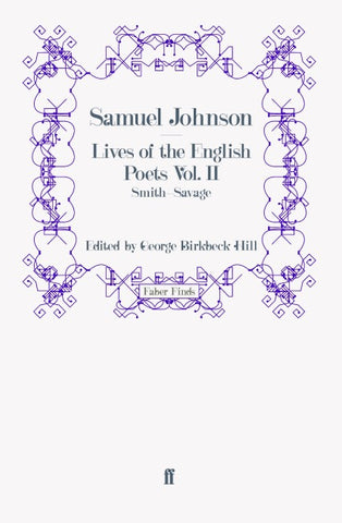 Lives of the English Poets Vol. II