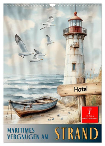 Maritimes Vergnügen am Strand (Wandkalender 2027 DIN A3 hoch), CALVENDO Monatskalender