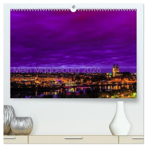 Mein Magdeburg (hochwertiger Premium Wandkalender 2026 DIN A2 quer), Kunstdruck in Hochglanz