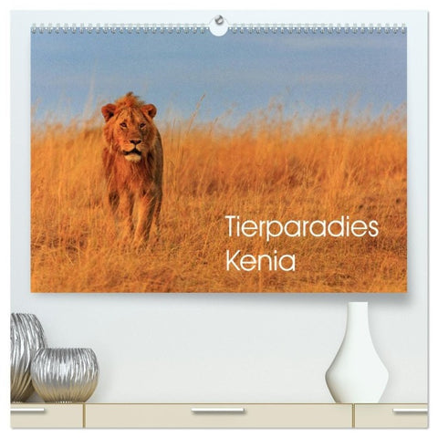 Tierparadies Kenia (hochwertiger Premium Wandkalender 2027 DIN A2 quer), Kunstdruck in Hochglanz