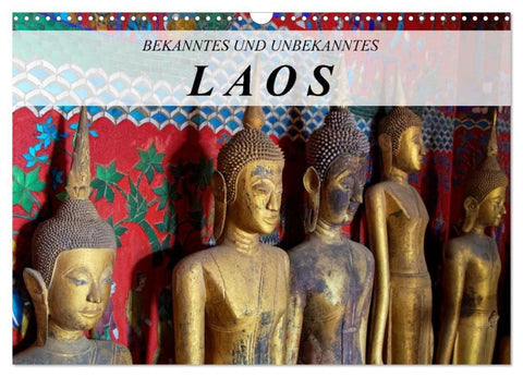 Bekanntes und Unbekanntes Laos (Wandkalender 2027 DIN A3 quer), CALVENDO Monatskalender