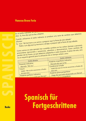 Spanisch für Fortgeschrittene