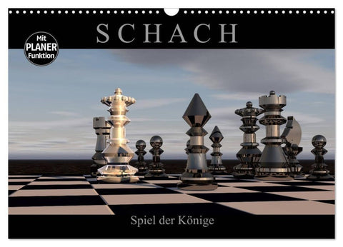 SCHACH - Spiel der Könige (Wandkalender 2027 DIN A3 quer), CALVENDO Monatskalender