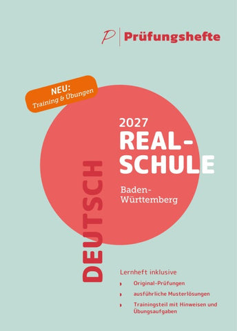Prüfungsheft Realschule 2027 BW – Deutsch