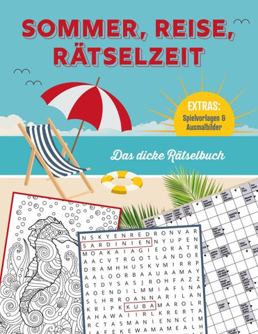 Sommer, Reise, Rätselzeit - Das dicke Rätselbuch für Erwachsene