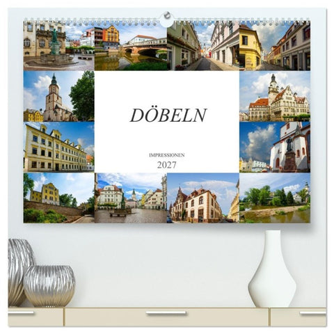 Döbeln Impressionen (hochwertiger Premium Wandkalender 2027 DIN A2 quer), Kunstdruck in Hochglanz