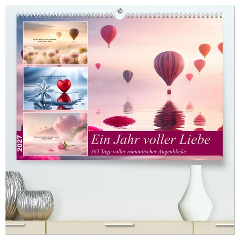 Ein Jahr voller Liebe (hochwertiger Premium Wandkalender 2027 DIN A2 quer), Kunstdruck in Hochglanz