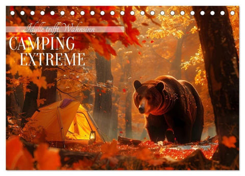 Camping Extreme (Tischkalender 2027 DIN A5 quer), CALVENDO Monatskalender