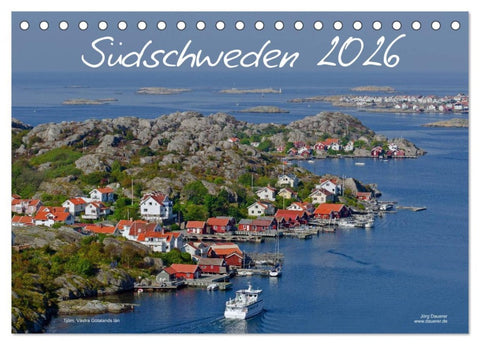Südschweden (Tischkalender 2026 DIN A5 quer), CALVENDO Monatskalender