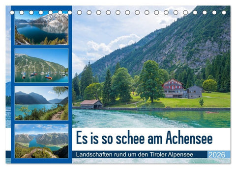 Es is so schee am Achensee 2026 (Tischkalender 2026 DIN A5 quer), CALVENDO Monatskalender