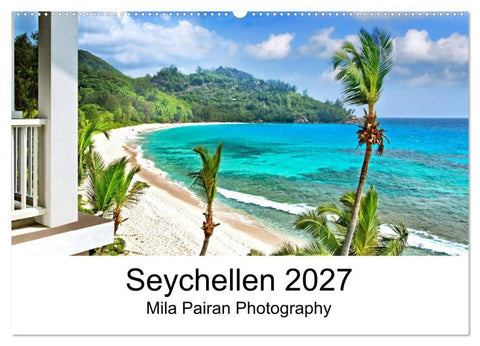 Seychellen Paradies 2027 (Wandkalender 2027 DIN A2 quer), CALVENDO Monatskalender