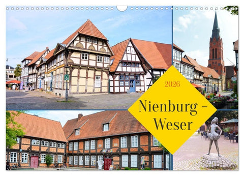 Nienburg - Weser (Wandkalender 2026 DIN A3 quer), CALVENDO Monatskalender