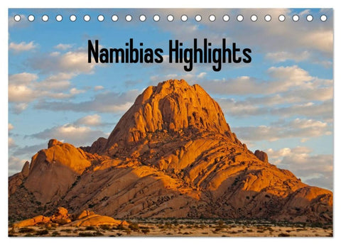 Namibias Highlights (Tischkalender 2026 DIN A5 quer), CALVENDO Monatskalender