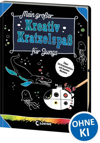 Mein großer Kreativ-Kratzelspaß: Für Jungs