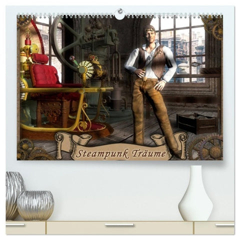 Steampunk Träume (hochwertiger Premium Wandkalender 2027 DIN A2 quer), Kunstdruck in Hochglanz