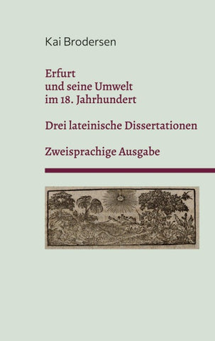 Erfurt  und seine Umwelt im 18. Jahrhundert