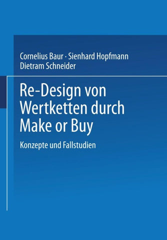 Re-Design von Wertkette durch Make or Buy