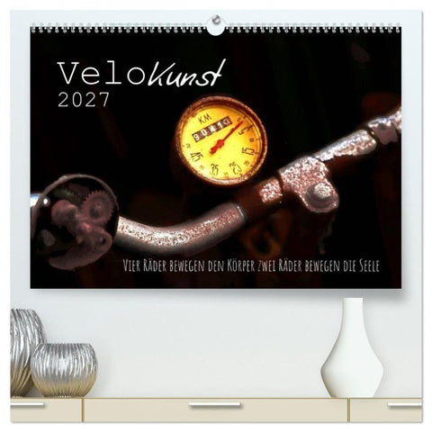 Velo Kunst (hochwertiger Premium Wandkalender 2027 DIN A2 quer), Kunstdruck in Hochglanz