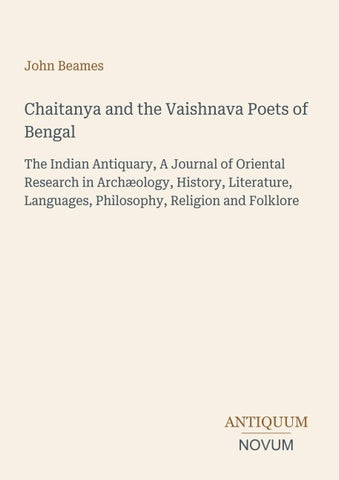 Chaitanya and the Vaishnava Poets of Bengal