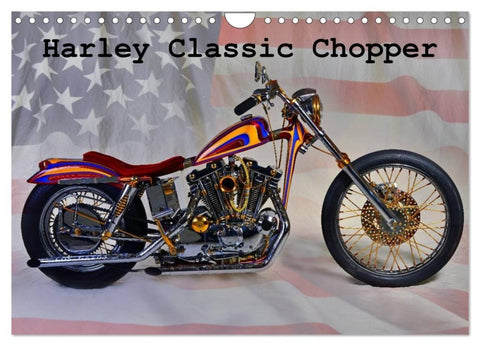 Harley Classic Chopper (Wandkalender 2027 DIN A4 quer), CALVENDO Monatskalender