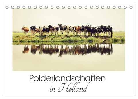 Polderlandschaften in Holland (Tischkalender 2027 DIN A5 quer), CALVENDO Monatskalender