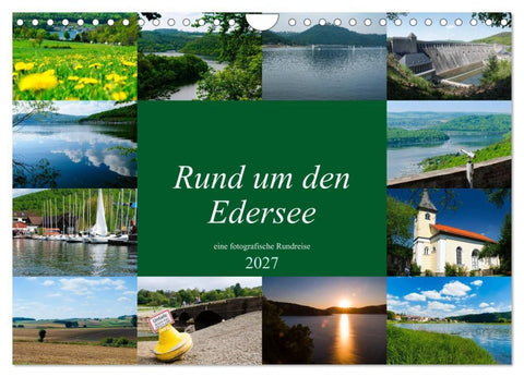 Rund um den Edersee (Wandkalender 2027 DIN A4 quer), CALVENDO Monatskalender
