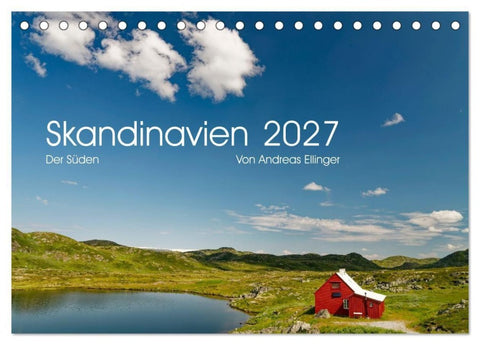Skandinavien - Der Süden (Tischkalender 2027 DIN A5 quer), CALVENDO Monatskalender