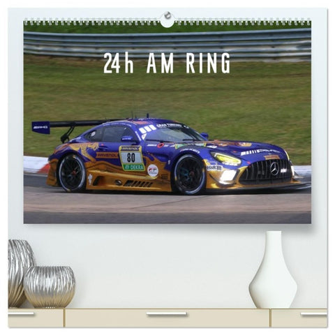 24h am Ring (hochwertiger Premium Wandkalender 2027 DIN A2 quer), Kunstdruck in Hochglanz