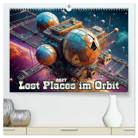 Lost Places im Orbit (hochwertiger Premium Wandkalender 2027 DIN A2 quer), Kunstdruck in Hochglanz