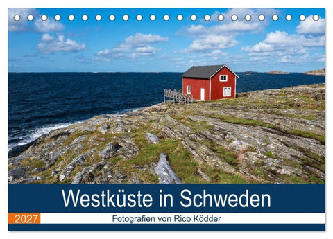 Westküste in Schweden (Tischkalender 2027 DIN A5 quer), CALVENDO Monatskalender