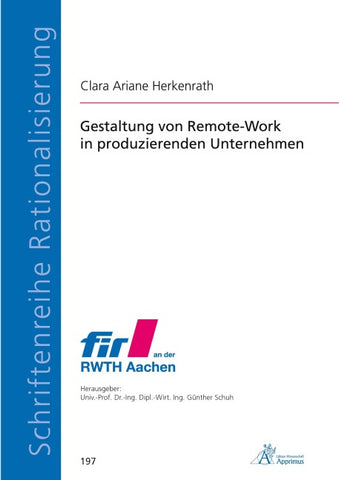 Gestaltung von Remote-Work in produzierenden Unternehmen