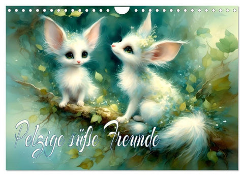 Pelzige süße Freunde (Wandkalender 2027 DIN A4 quer), CALVENDO Monatskalender