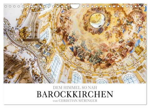 Barockkirchen - Dem Himmel so nah (Wandkalender 2027 DIN A4 quer), CALVENDO Monatskalender