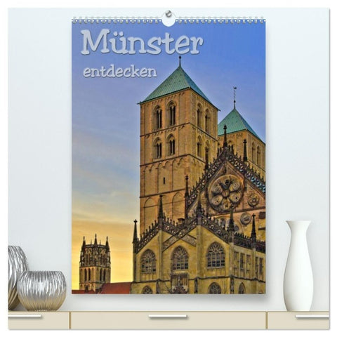 Münster entdecken (hochwertiger Premium Wandkalender 2027 DIN A2 hoch), Kunstdruck in Hochglanz