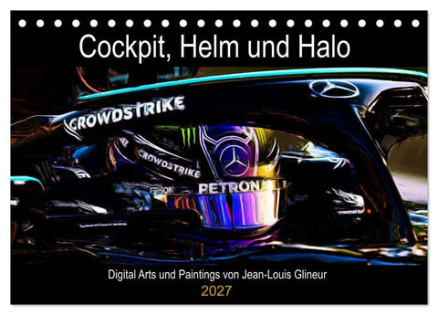 Cockpit, Helm und Halo (Tischkalender 2027 DIN A5 quer), CALVENDO Monatskalender