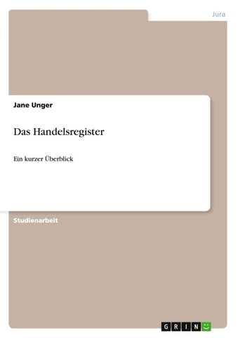 Das Handelsregister