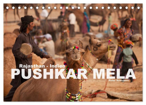 Rajasthan, Indien - Pushkar Mela (Tischkalender 2027 DIN A5 quer), CALVENDO Monatskalender