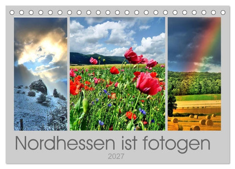 Nordhessen ist fotogen (Tischkalender 2027 DIN A5 quer), CALVENDO Monatskalender