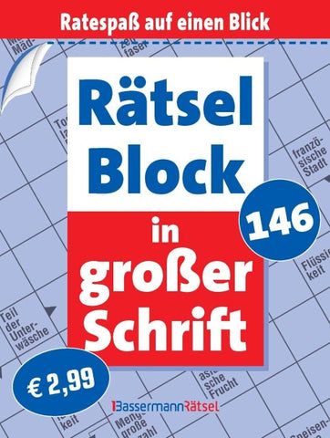 Rätselblock in großer Schrift 146 (5 Exemplare à 2,99 €)