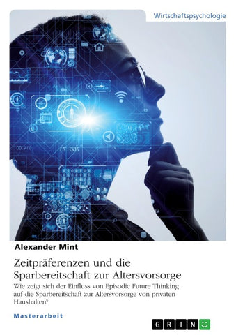 Zeitpräferenzen und die Sparbereitschaft zur Altersvorsorge