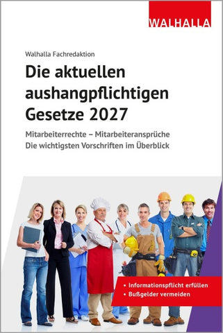 Die aktuellen aushangpflichtigen Gesetze 2027