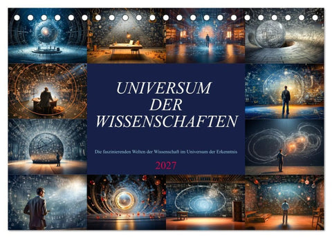 Universum der Wissenschaften (Tischkalender 2027 DIN A5 quer), CALVENDO Monatskalender
