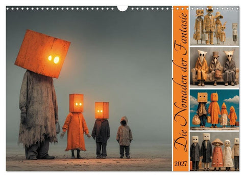 Die Nomaden der Fantasie (Wandkalender 2027 DIN A3 quer), CALVENDO Monatskalender